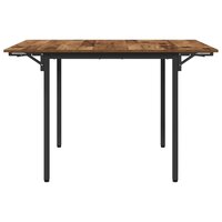 Uitschuifbare eettafel 120 x 81,5 x 75 cm Bewerkt hout Oud hout 6