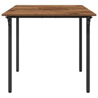 Uitschuifbare eettafel 120 x 81,5 x 75 cm Bewerkt hout Oud hout 7