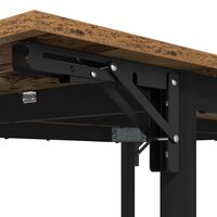 Uitschuifbare eettafel 120 x 81,5 x 75 cm Bewerkt hout Oud hout 9
