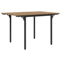 Uitschuifbare eettafel 120 x 81,5 x 75 cm Bewerkt hout 2