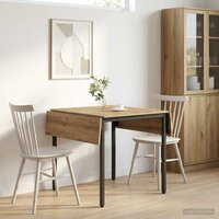 Uitschuifbare eettafel 120 x 81,5 x 75 cm Bewerkt hout 4