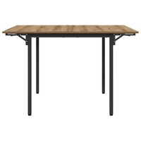 Uitschuifbare eettafel 120 x 81,5 x 75 cm Bewerkt hout 6