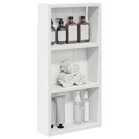 Badkamerwandkast Wit 30 x 10 x 60,5 cm Geconstrueerd hout 3