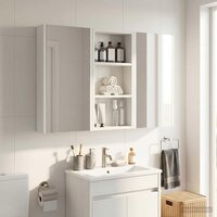 Badkamerwandkast Wit 30 x 10 x 60,5 cm Geconstrueerd hout 5