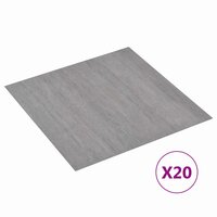 Zelfklevende Vloerplanken Grijs en Hout 30,5 x 30,5 cm 20 st 2