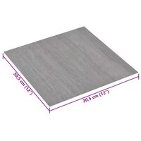 Zelfklevende Vloerplanken Grijs en Hout 30,5 x 30,5 cm 20 st 6