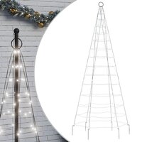 LED-kerstboom 200 LED&amp;apos;s koud wit 180 cm 2