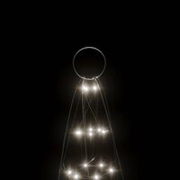 LED-kerstboom 200 LED&amp;apos;s koud wit 180 cm 9
