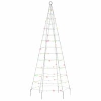 LED-kerstboom 200 LEDs kleurrijk 180 cm 3