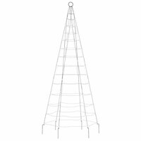LED-kerstboom 200 LEDs kleurrijk 180 cm 4