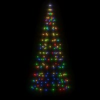 LED-kerstboom 200 LEDs kleurrijk 180 cm 8