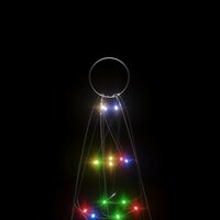 LED-kerstboom 200 LEDs kleurrijk 180 cm 9