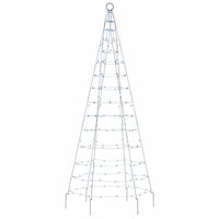 LED-kerstboom 200 LED&amp;apos;s 180 cm blauw 3