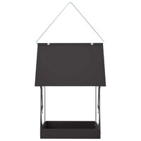 Hangend vogelvoederhuisje Staal Zwart 4
