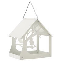 Hangend vogelvoederhuisje Staal Wit 2