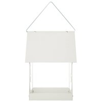 Hangend vogelvoederhuisje Staal Wit 4