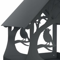 Hangend vogelvoederhuisje Staal Antraciet 5