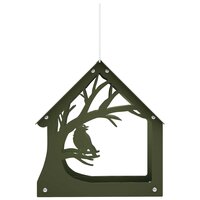 Hangend vogelvoederhuisje Staal Olijfgroen 3