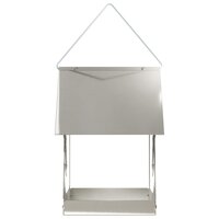 Hangend vogelvoederhuisje Roestvrij staal zilver 4
