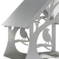 Hangend vogelvoederhuisje Gegalvaniseerd staal zilver 5