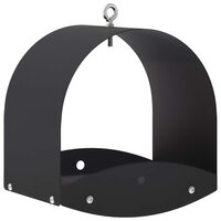 Hangend vogelvoederhuisje Staal Zwart 2
