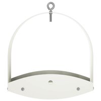 Hangend vogelvoederhuisje Staal Wit 3