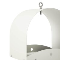 Hangend vogelvoederhuisje Staal Wit 5