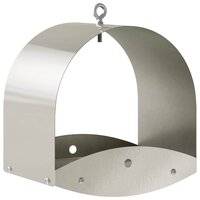 Hangend vogelvoederhuisje Roestvrij staal zilver 2