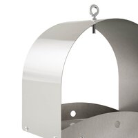 Hangend vogelvoederhuisje Roestvrij staal zilver 5