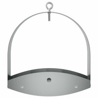 Hangend vogelvoederhuisje Gegalvaniseerd staal zilver 3