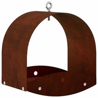 Hangend vogelvoederhuisje weervast staal Roestkleurig 2