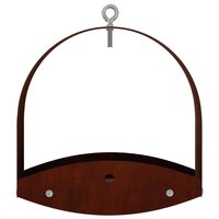 Hangend vogelvoederhuisje weervast staal Roestkleurig 4