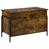 Opbergbox Gerookt eiken 80 x 40 x 49,5 cm Bewerkt hout 2
