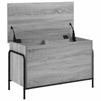 Opbergbox Grijs Sonoma 80 x 40 x 49,5 cm Bewerkt hout 3