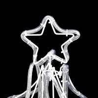 Kerstfiguur kerstboom met warmwitte LED&amp;apos;s 87x87x93 cm 5