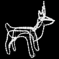 Kerstfiguur rendier warmwit 60x30x60 cm 4