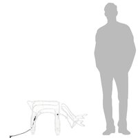 Kerstfiguur rendier warmwit 73x31x45 cm 6