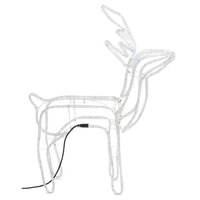 Kerstfiguur rendier koudwit 76x42x87 cm 5