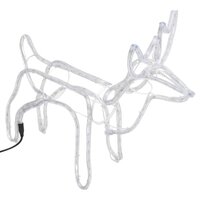 Kerstfiguur rendier koudwit 60x30x60 cm 5