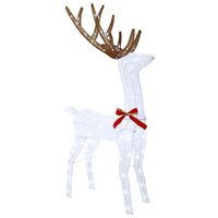 3D Kerst Rendier LOVIISA 140 LED&amp;apos;s Koel wit 70 x 26 x 128 cm 2