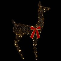 3D Kerst Rendier LOVIISA 110 LED&amp;apos;s Warmwit 70 x 26 x 100 cm 4