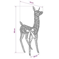 3D Kerst Rendier LOVIISA 110 LED&amp;apos;s Warmwit 70 x 26 x 100 cm 6