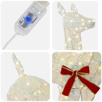 3D Kerst Rendier LOVIISA 110 LED&amp;apos;s Warmwit 70 x 26 x 100 cm 5