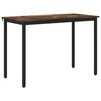 Eettafels 110 x 55 x 75 cm Bewerkt hout Gerookt eiken 2