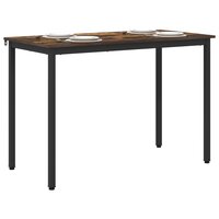 Eettafels 110 x 55 x 75 cm Bewerkt hout Gerookt eiken 3