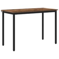 Eettafels 110 x 55 x 75 cm Bewerkt hout Oud hout Rechthoekig 2