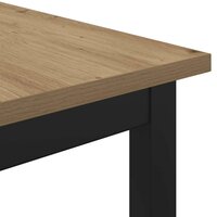 Eettafels 110 x 55 x 75 cm Bewerkt hout Artisanaal eiken 7