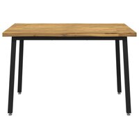 Live Edge Eettafel 90 x 55 x 75 cm Massief Acaciahout 4