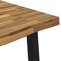 Live Edge Eettafel 90 x 55 x 75 cm Massief Acaciahout 7