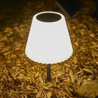 Bureaulamp Lumisky Lady Spike Bouffant Wit Metaal 3